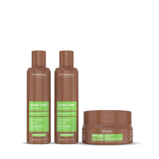 Kit Burix Care - Shampoo, Condicionador e Máscara 300ml - Prohall