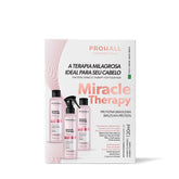 Kit Reestruturação Capilar Organic Miracle Therapy Liss - Passo 1, 2 e 3 120ml - Prohall