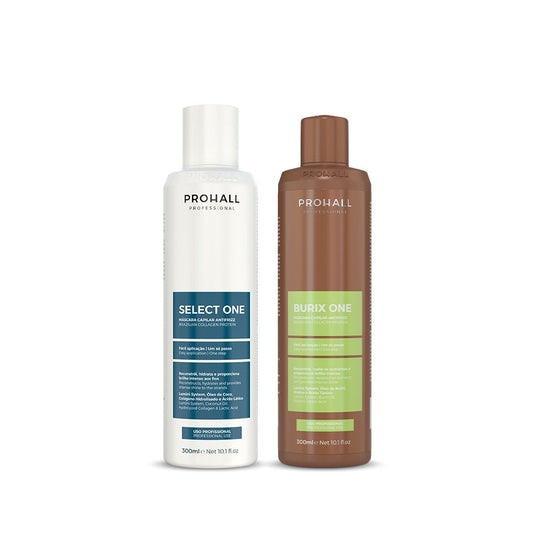 Kit Reestruturação Molecular Tanino Orgânica Burix One 300ml + Select One 300ml - Prohall