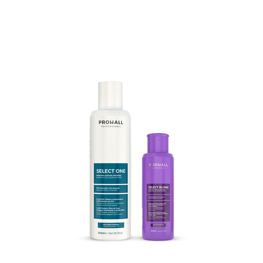 Kit tratamento Antifrizz com Hidratação e Matização Para todos tipos de cabelos - Prohall