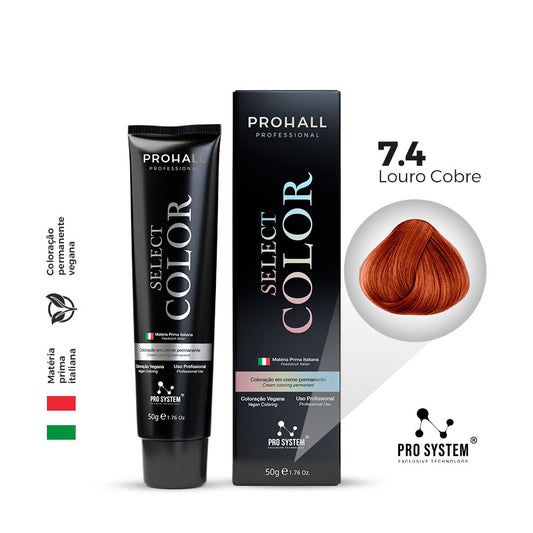 Select Color Louro Cobre: Cor intensa, brilho e cobertura total - Prohall