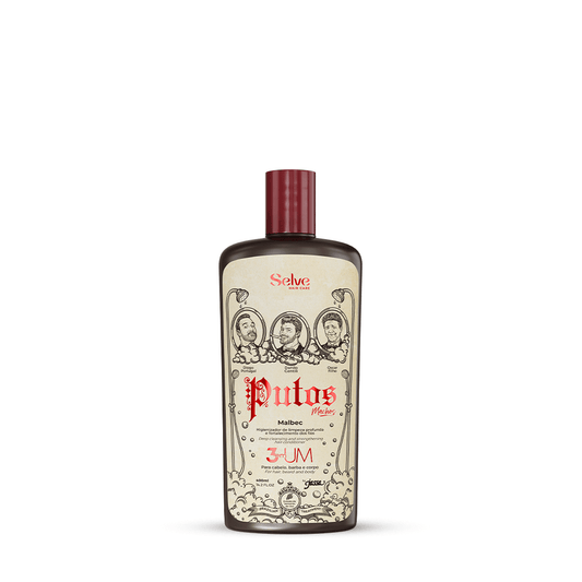 Shampoo Masculino 3 em 1 Limpeza, Fortalecimento e Nutrição | Selve Putos Machos 400ml - Prohall