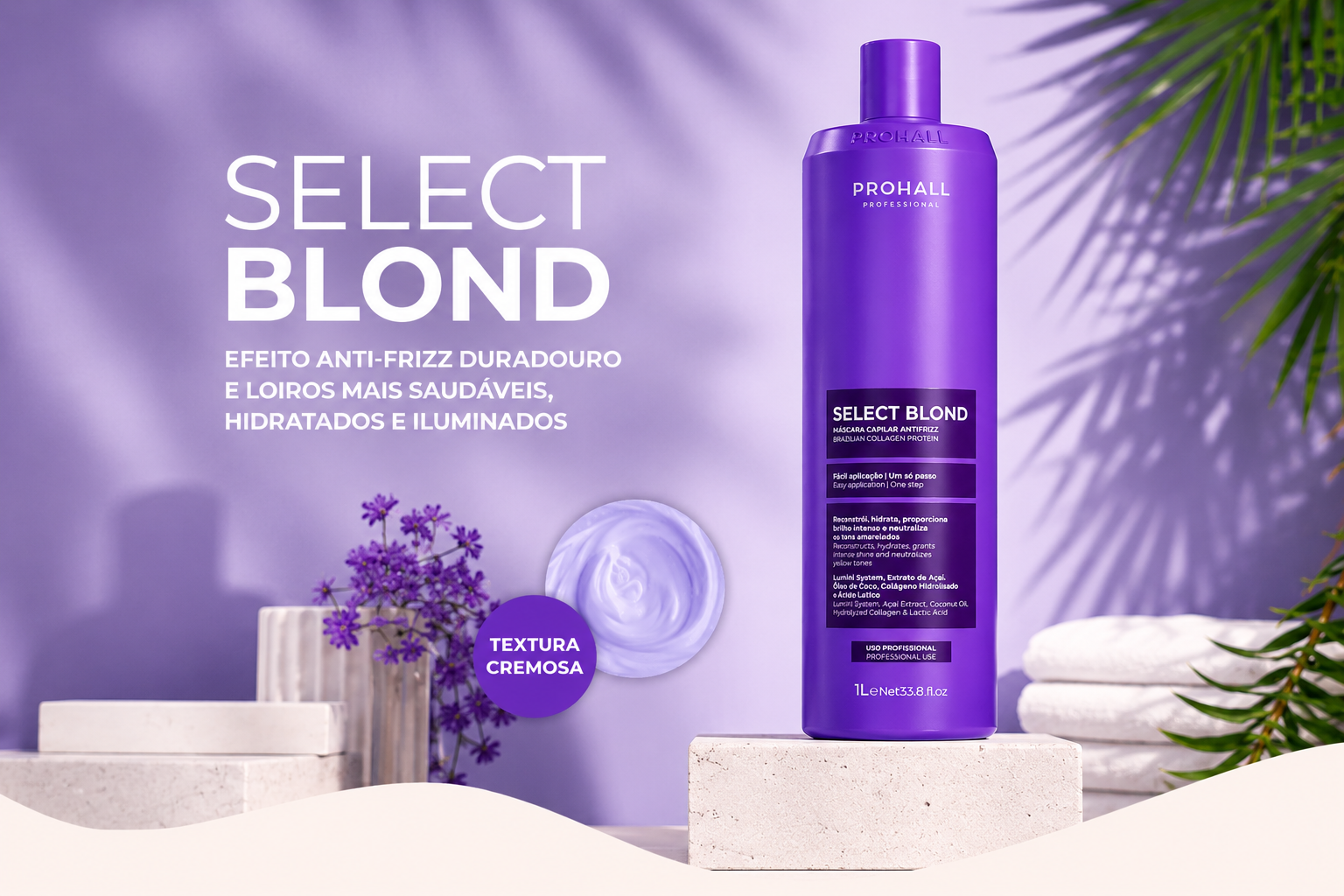 Máscara Antifrizz para fios Loiros e Coloridos - Select Blond 1L — banner