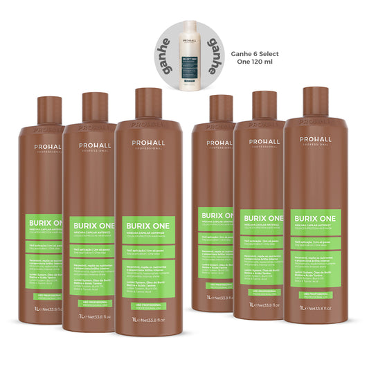 Kit de Reestruturação Molecular Tanino Orgânica Burix One 1L - 6 unidades