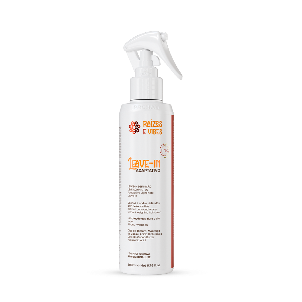 Leave-in Definição Hidratação e Proteção Solar Para Cachos 200ml - Raízes & Vibes