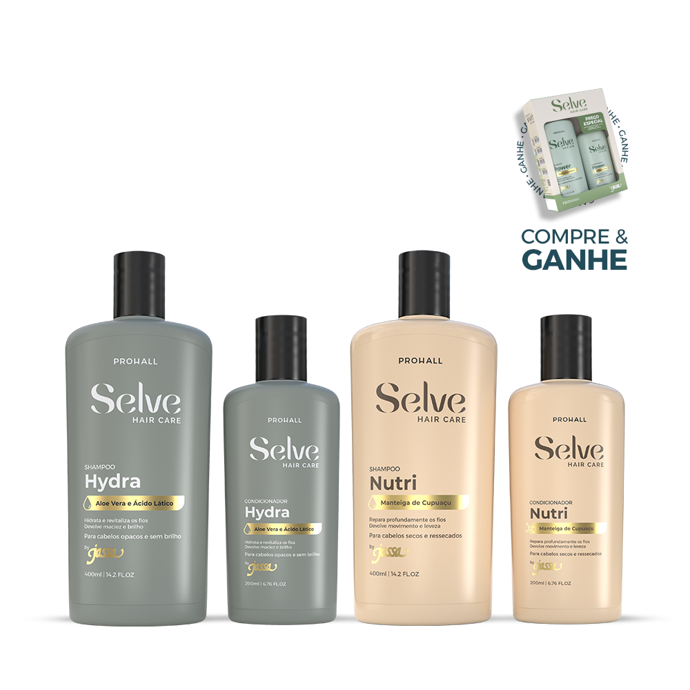 Kit Selve Nutri e Hidra + GANHE Kit Selve Power