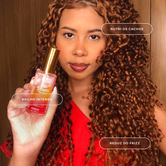 Óleo Bifásico Nutrição e Brilho Imediato Adaptativo 60ml - Raízes & Vibes