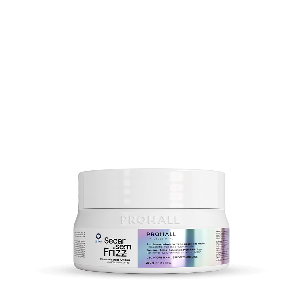 Secar sem Frizz Máscara de Efeito Antifrizz 250g - Prohall Professional
