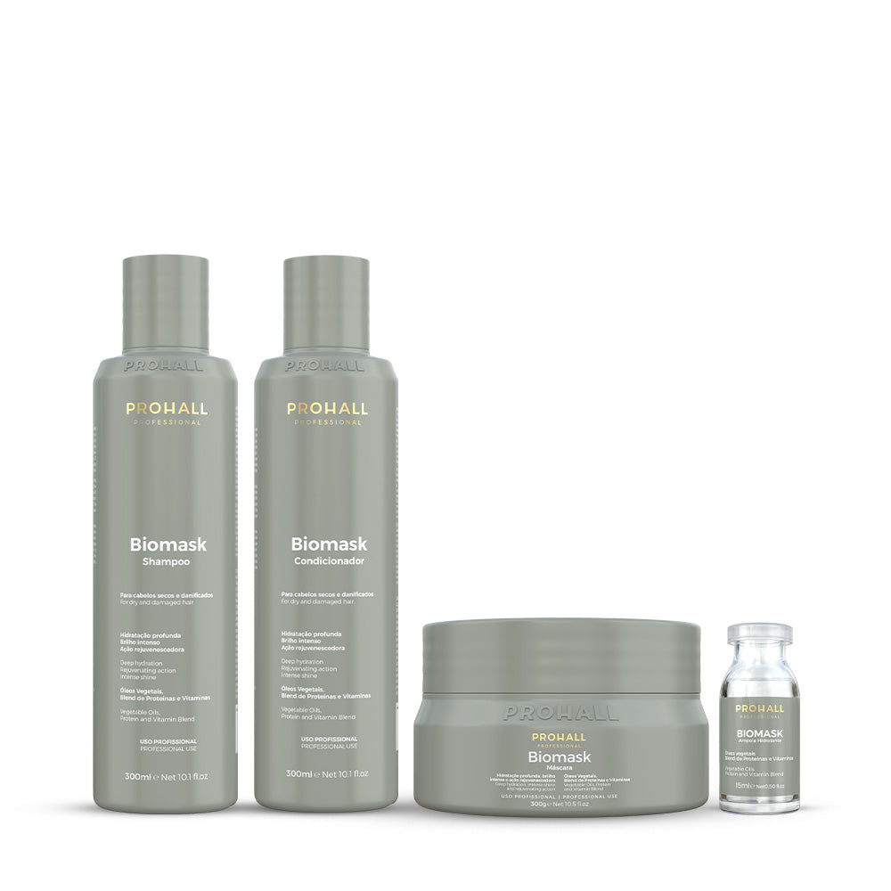Kit Ultra Hidratante Biomask Home Care + Ampola