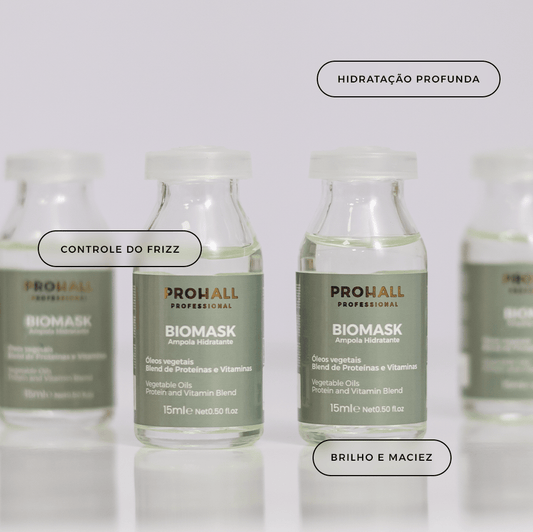 Ampola Concentrada de Hidratação Profunda e Maciez | Biomask 15ml - Prohall