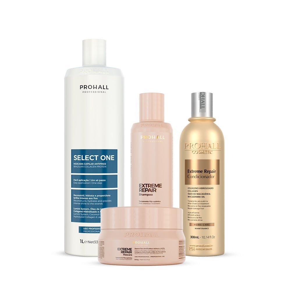 AntiFrizz Select One 1L + Kit Home Care Extreme Repair - Prohall