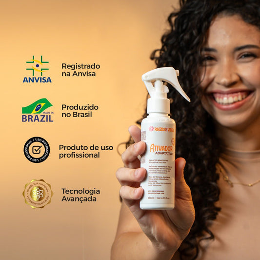 Ativador de Cachos Definição e Nutrição Day After Adaptativo 120ml - Raízes & Vibes - Prohall