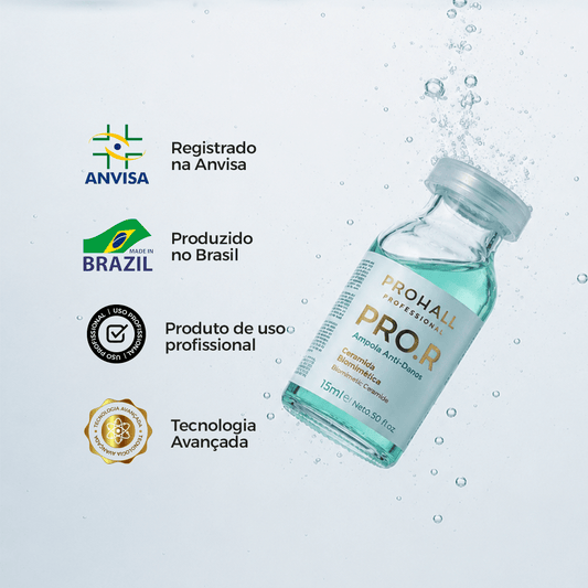 Box de Ampolas Reconstrução Intensa PRO.R 15ml - 12 unidades - Prohall