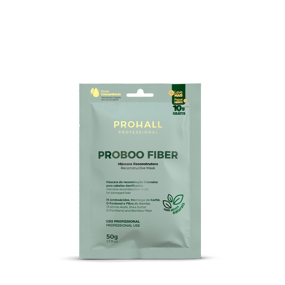 Box de Sachês - Máscara de Reconstrução SOS Proboo Fiber 50g - Prohall