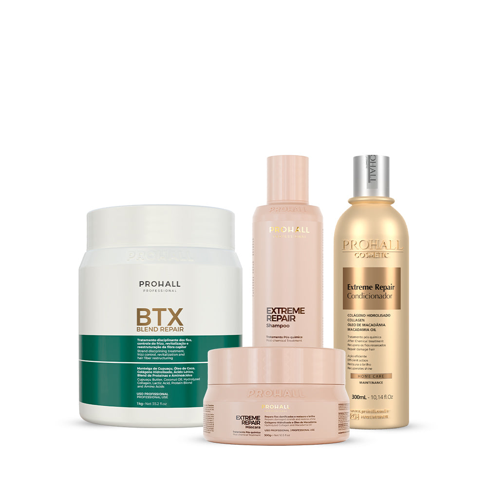 Kit Btx Blend Repair 1kg + Kit Home Care Extreme Repair