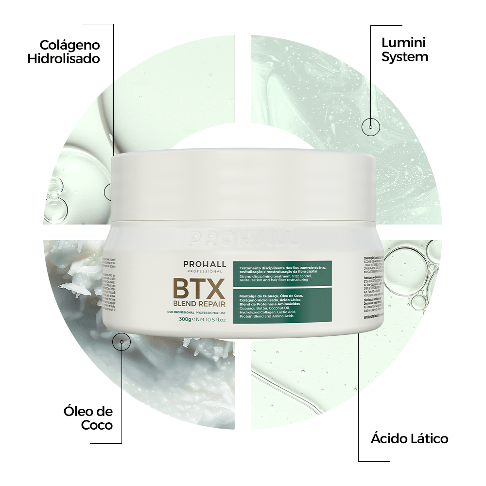 Btx Capilar Orgânico Blend Repair 300g - Prohall