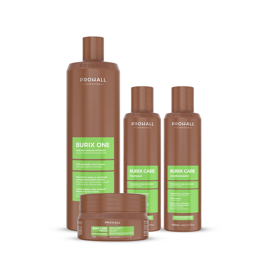 Burix One 1L + Kit Burix Care - Shampoo, Condicionador e Máscara 300ml - Prohall