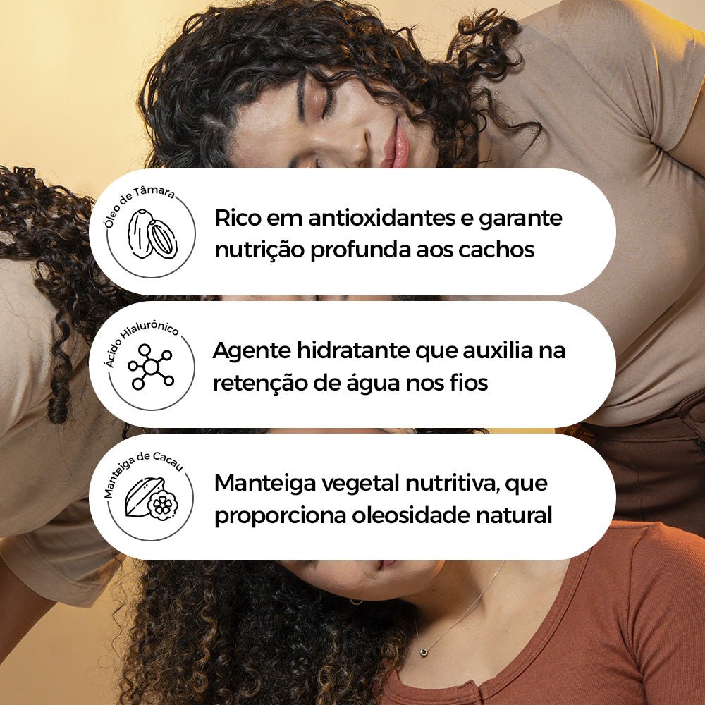 Creme de Pentear Ultra Hidratante Curvaturas 2ABC 450g - Raízes & Vibes - Prohall