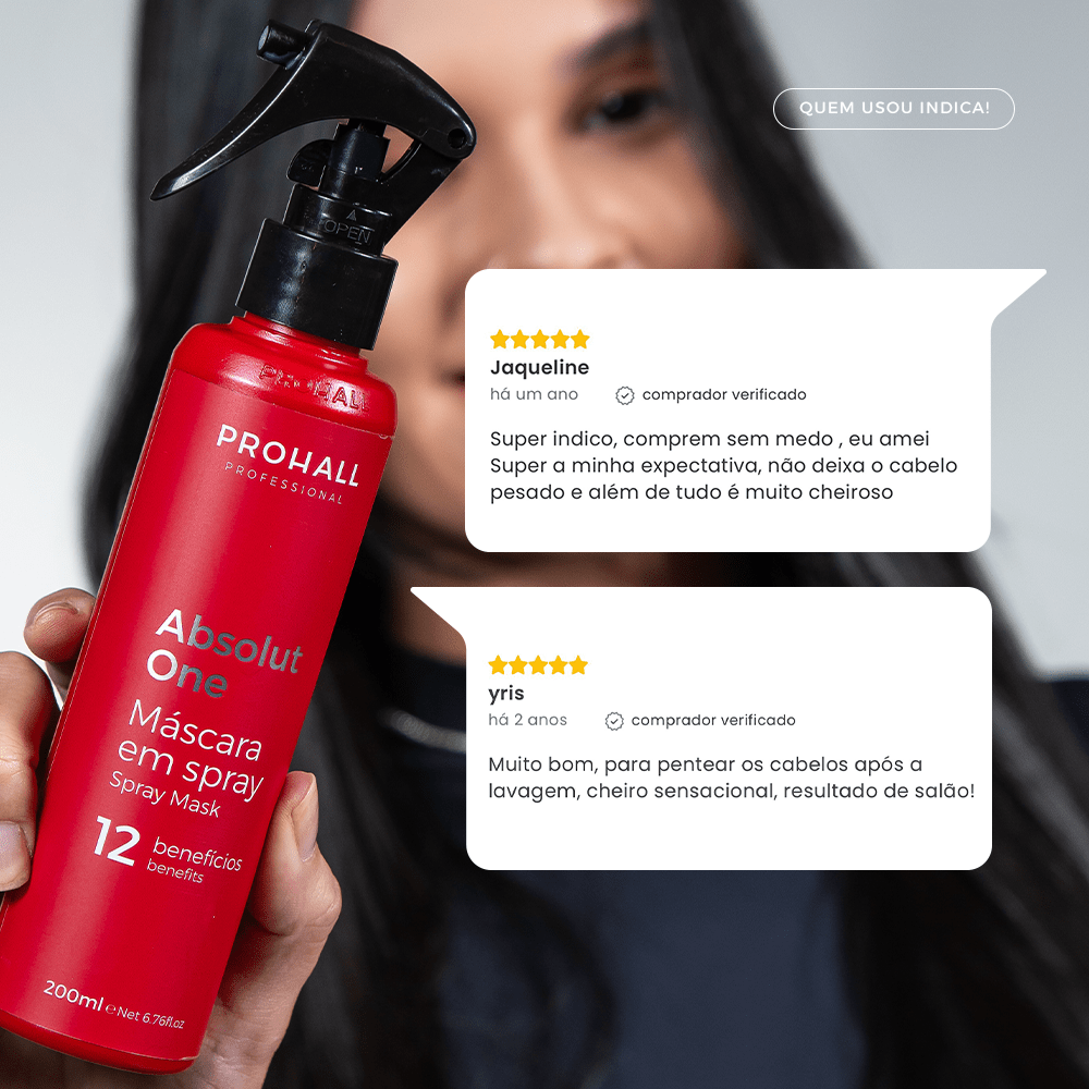 Finalizador Capilar Protetor Térmico 12 Benefícios em 1: Brilho Intenso | Absolut One - Prohall