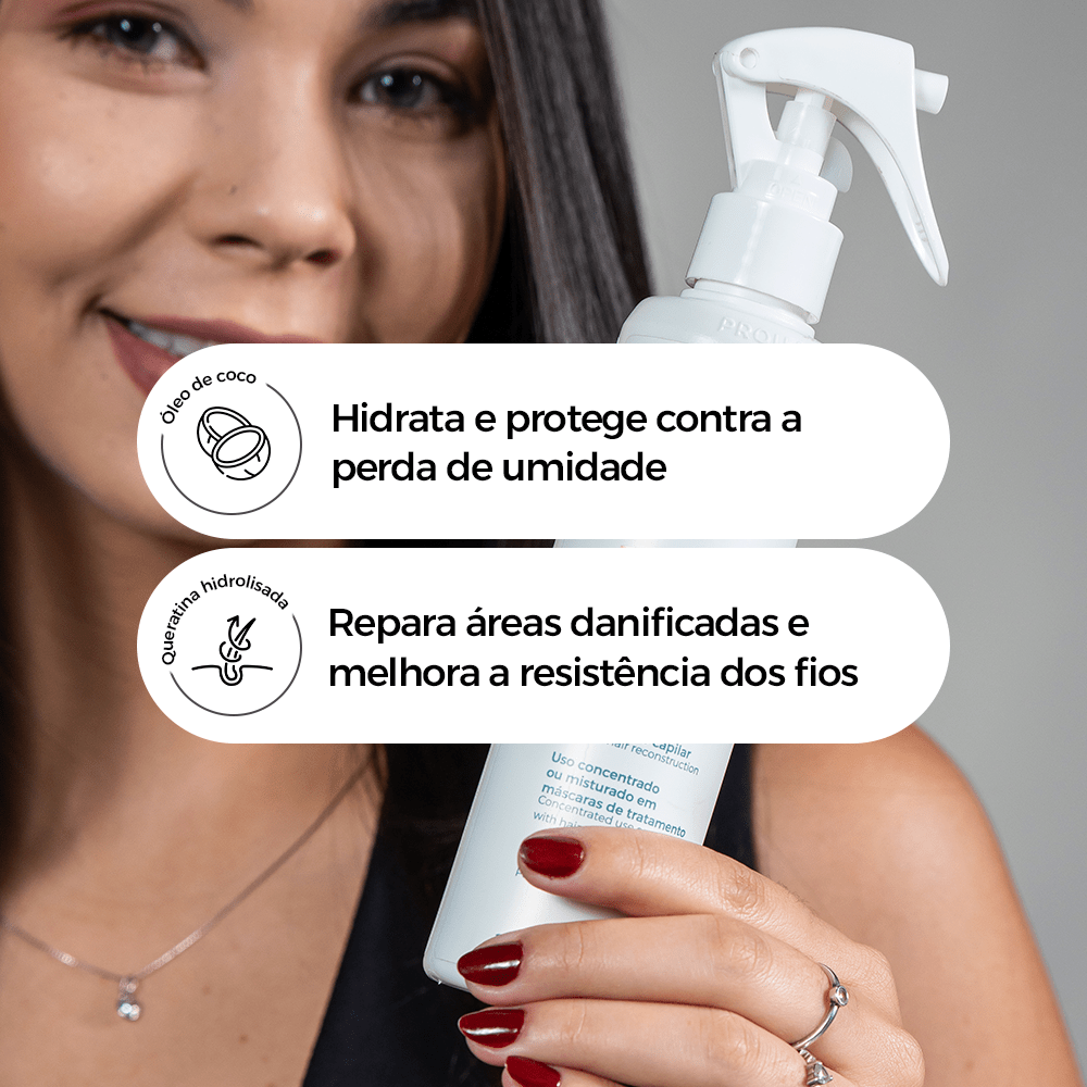 Fluído para reconstrução capilar PRO.R 200ml - Prohall