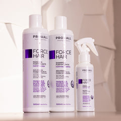 Kit Crescimento Capilar Force Hair Shampoo + Máscara + Tônico 8x