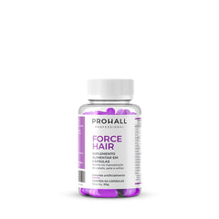 Force Hair Crescimento Acelerado Cabelo e Unha 60 cápsulas - Prohall