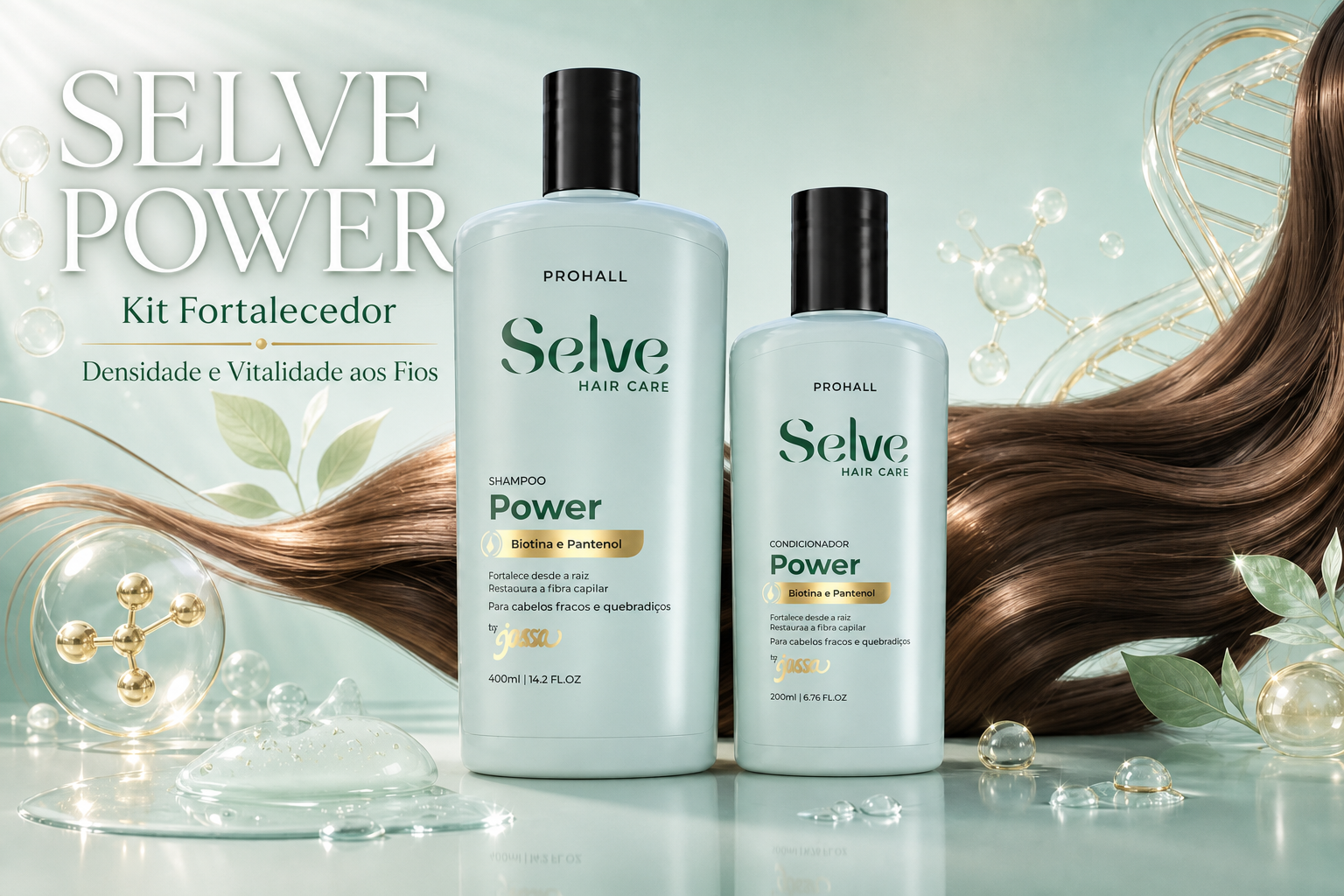 Kit Fortificante que Engrossa, Protege e dá Densidade ao Cabelo — banner