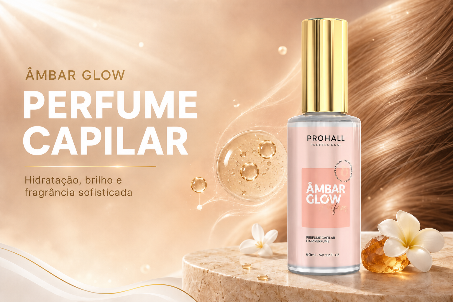 Perfume Capilar Ambar Glow intense parfum 60ml — banner