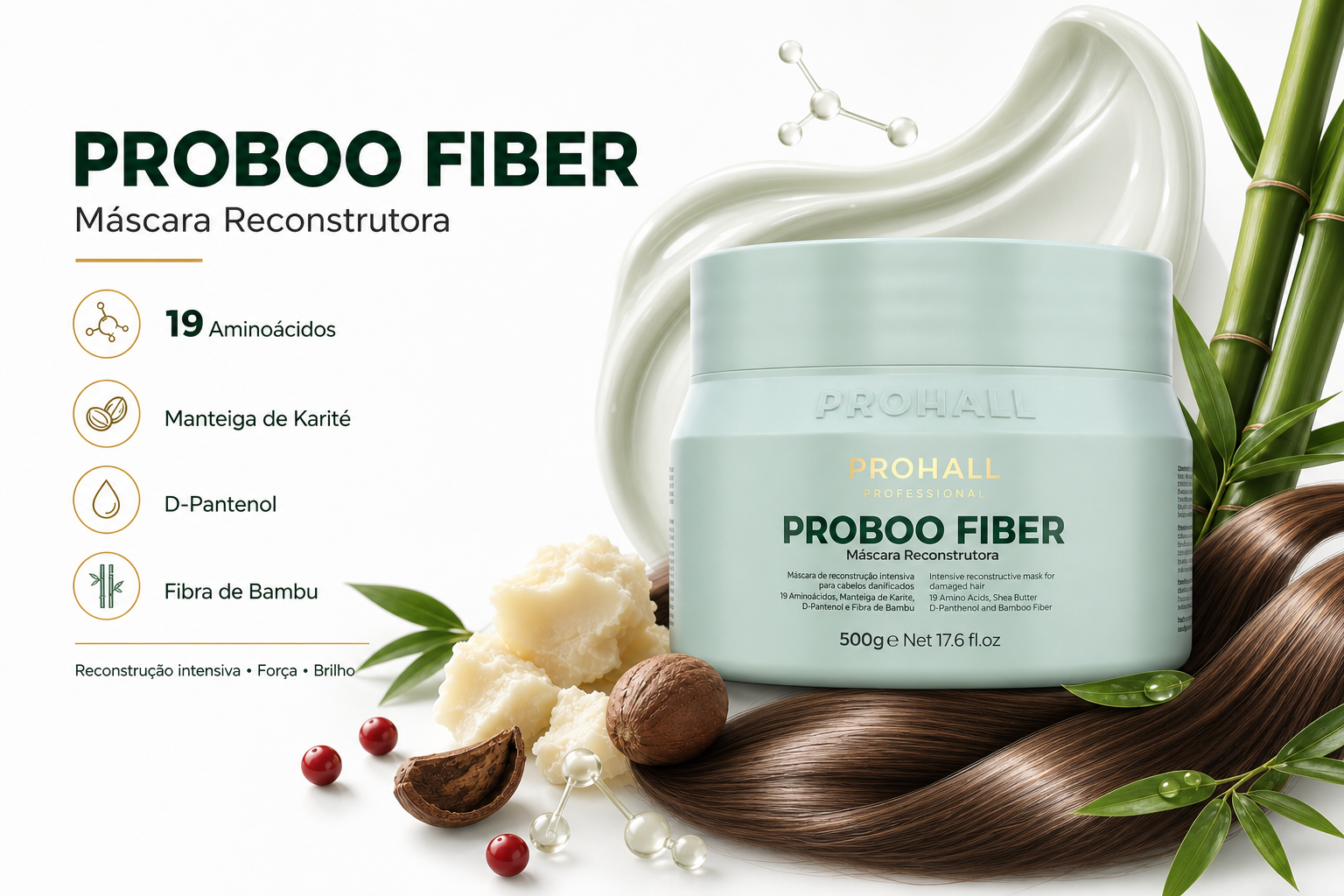 Máscara de Reconstrução Intensiva Proboo Fiber  500g — banner