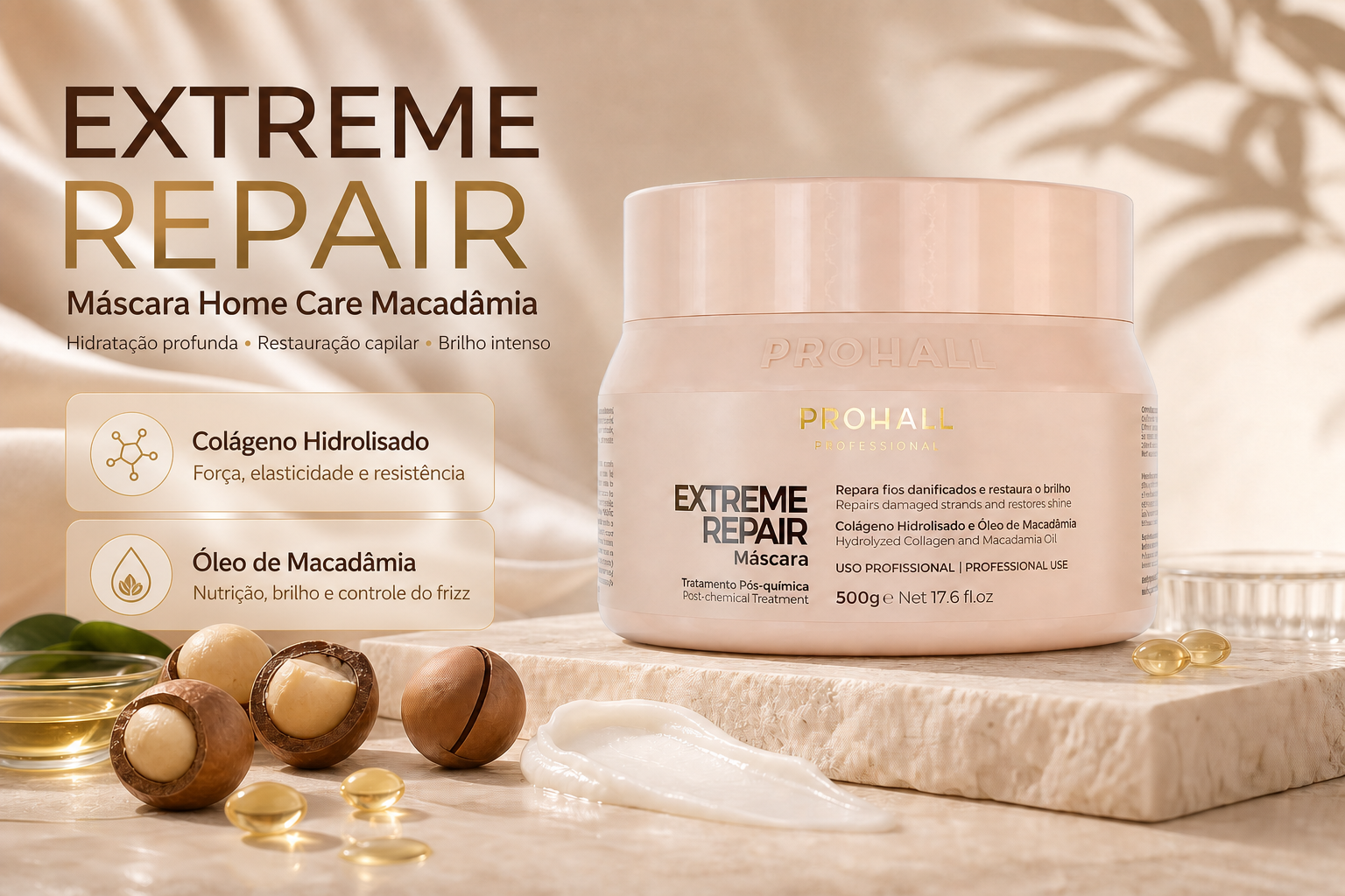Máscara Profissional Ultra Nutritiva Extreme Repair 500g — banner