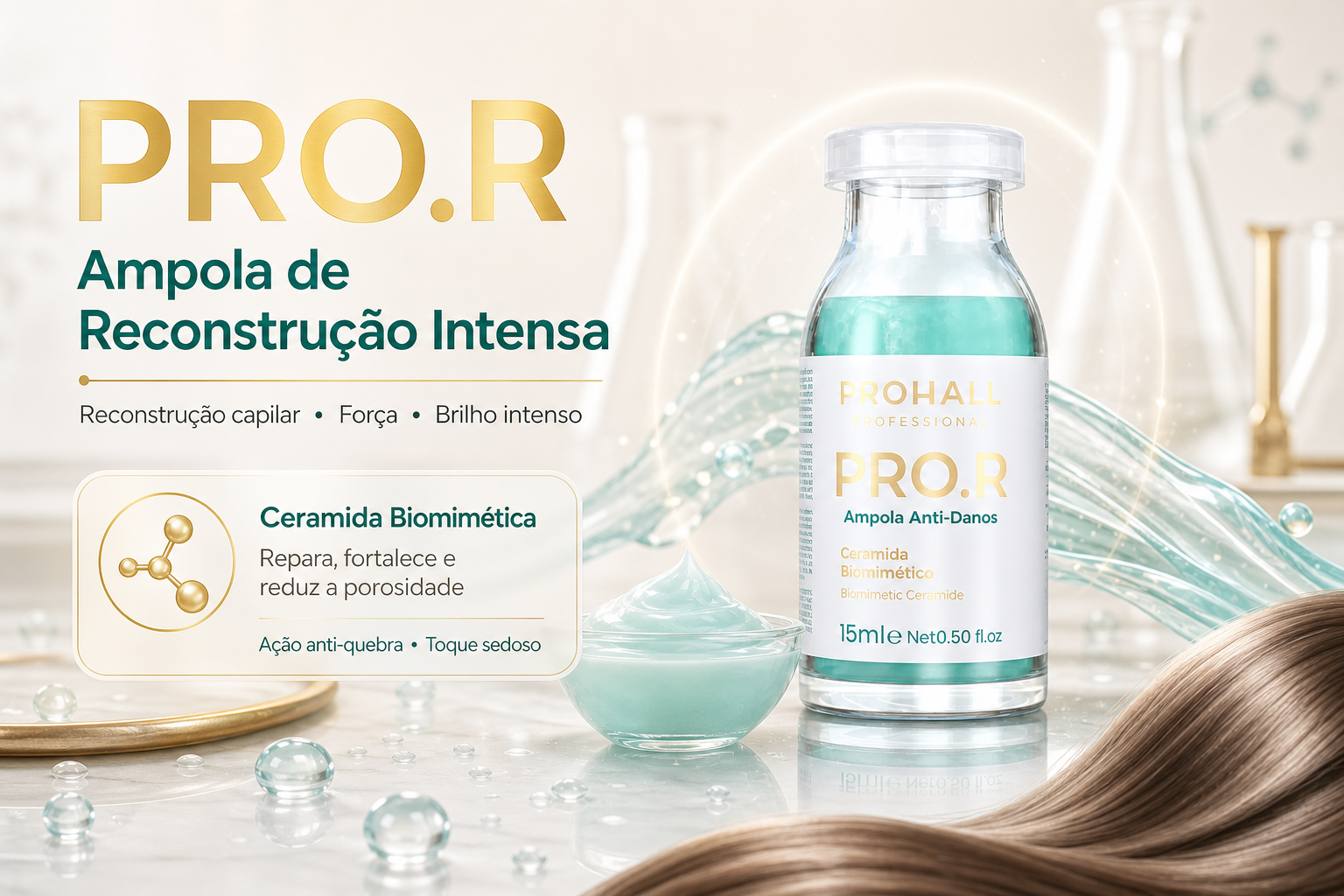 Ampola de Reconstrução Intensa Anti-Danos Capilares PRO.R 15ml — banner