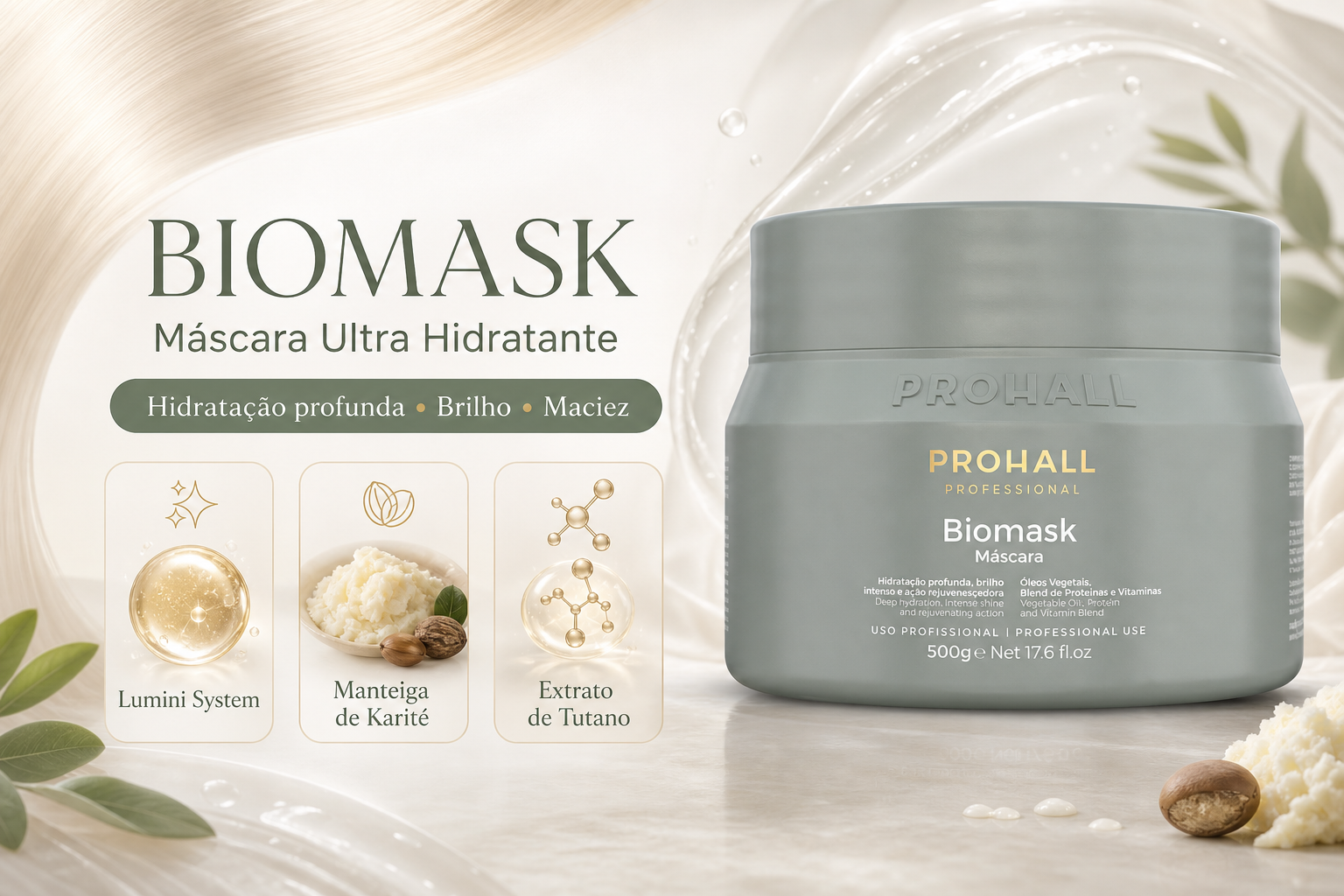 Máscara Ultra Hidratante Biomask Professional 500g — banner