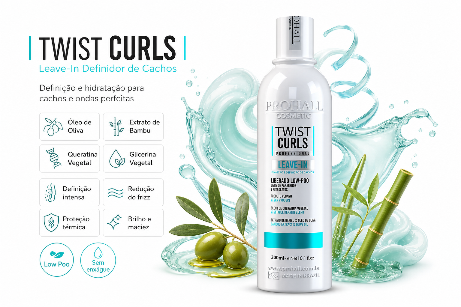 Leave-In Disciplinador Low Poo Twist Curls 300ml — banner