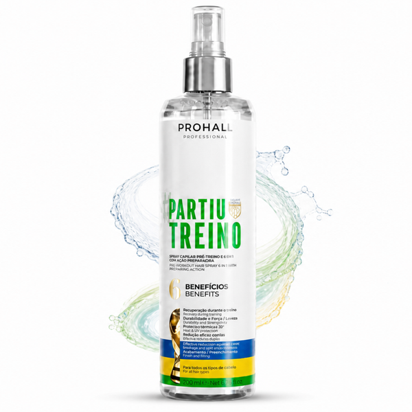 Spray Capilar 6 em 1 Partiu Treino | Proteção UV e Antifrizz Pré Treino — benefícios