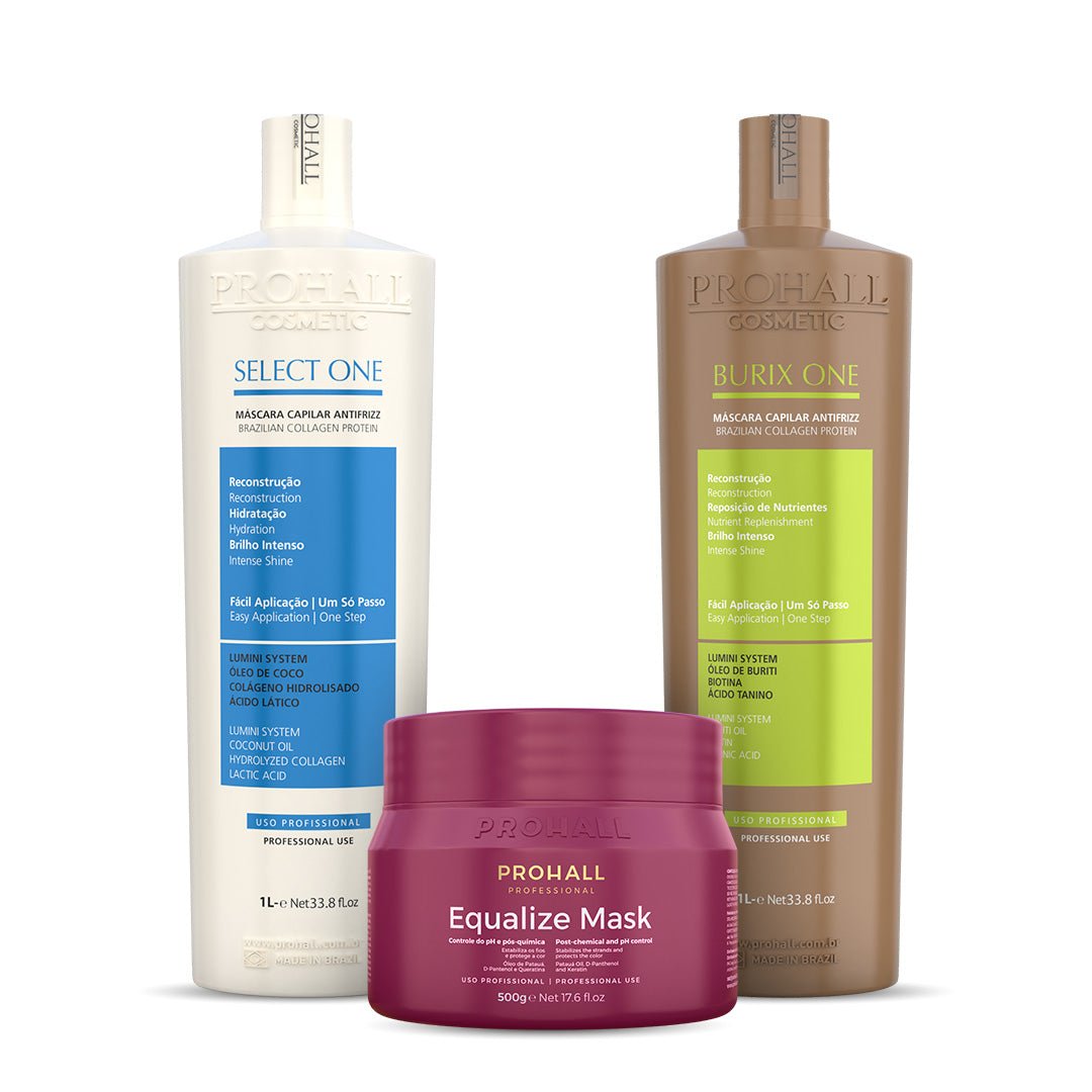 Kit Antifrizz 1L + Equalize Mask 500g - Prohall