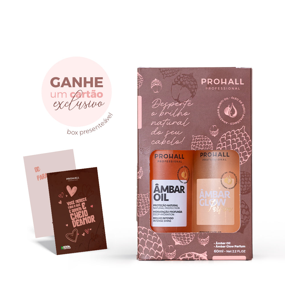 Kit Capilar Luxo: Perfume e Elixir Finalizador Ambar Oil 2x60ml
