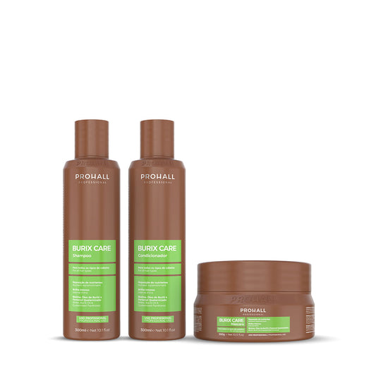 Kit Burix Care - Shampoo, Condicionador e Máscara 300ml