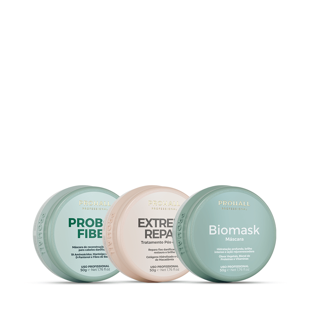 Kit Cronograma Capilar Profissional Premium 50g - Prohall