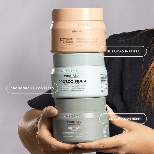 Kit Cronograma Capilar Profissional Premium - Prohall
