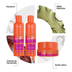 Kit de Tratamento com Proteção Térmica: para sol, agua e o dia a dia: Intense Summer - Prohall