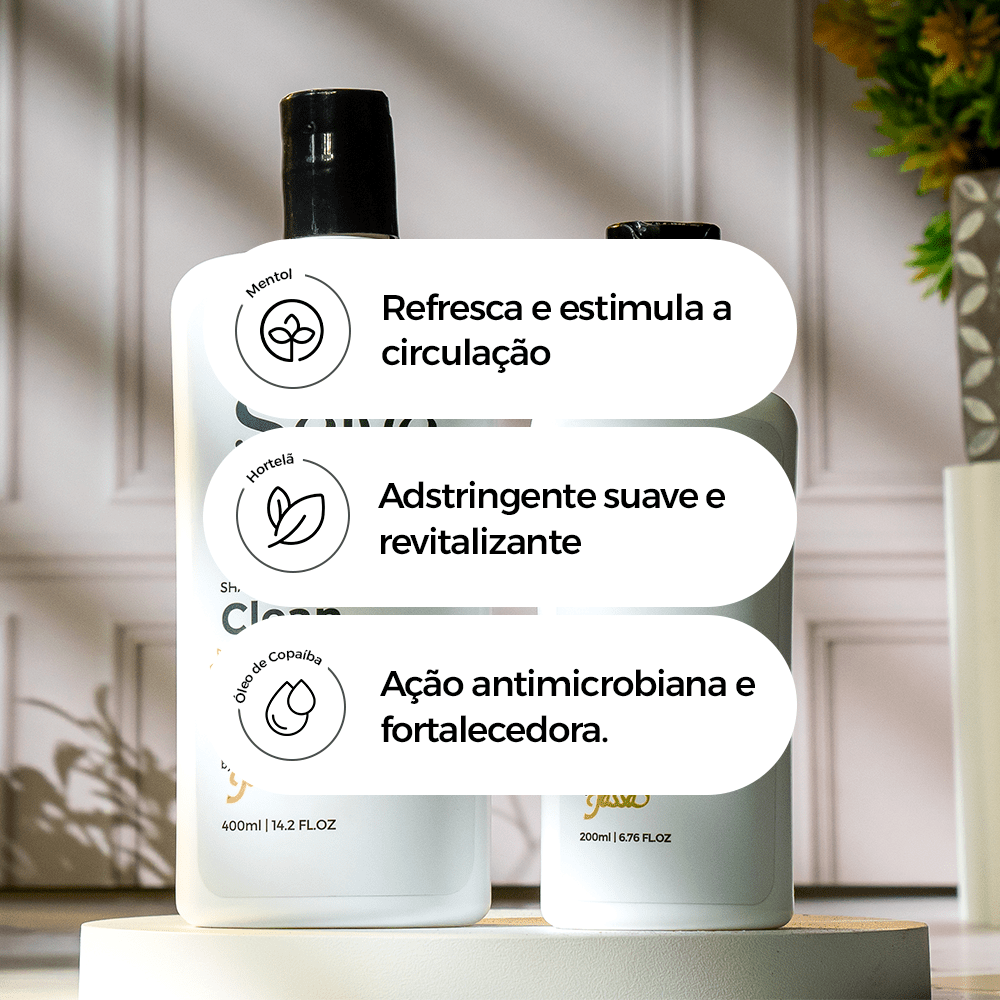 Kit Detox Equilibrante para Couro Cabeludo Saudável e Fios Leves - Prohall