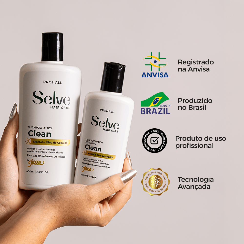 Kit Detox Equilibrante para Couro Cabeludo Saudável e Fios Leves - Prohall