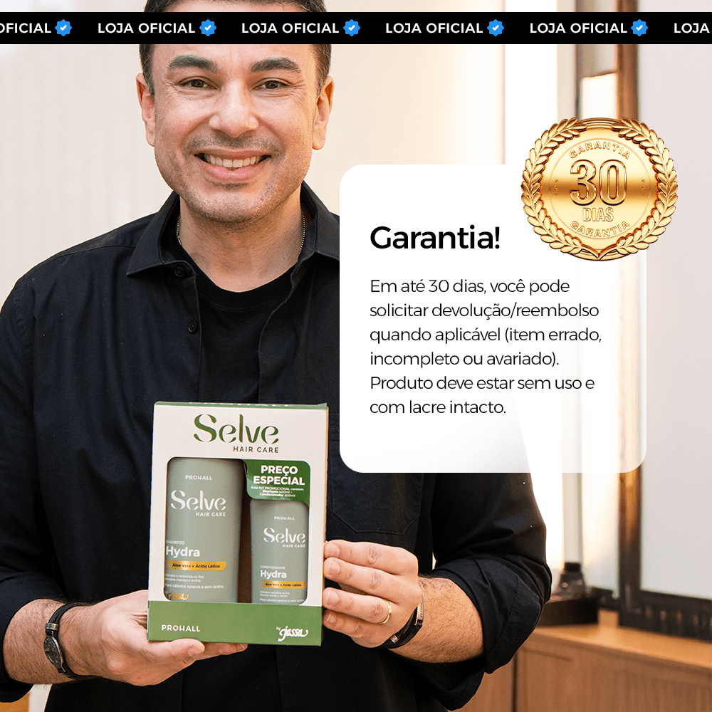 Kit Hidratante Diário para Fios Leves, Sedosos e Saudáveis - Prohall