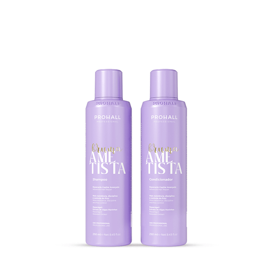 Kit Limpeza e Cuidado reparador Shampoo e Condicionador - Bruma Ametista - Prohall