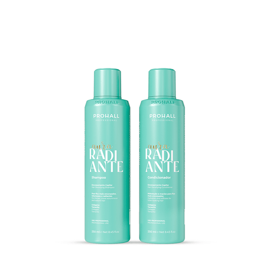 Kit Limpeza Hidratação e Encorpamento Shampoo e Condicionador - Aura Radiante - Prohall