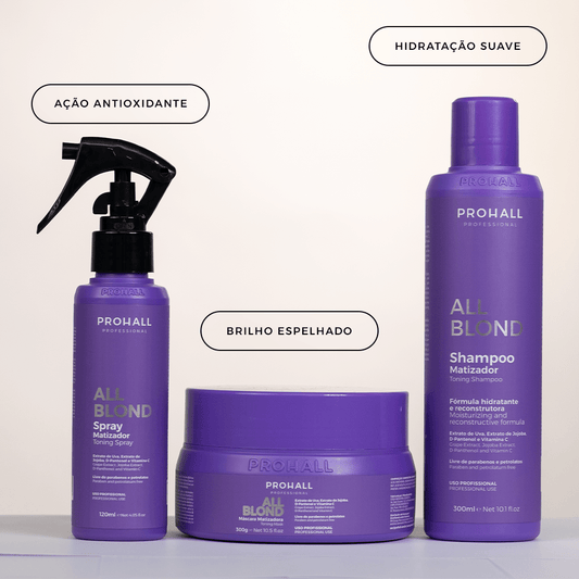 Kit Manutenção de Loiras: Nutre e Protege Sem Amarelar | All Blond - Prohall