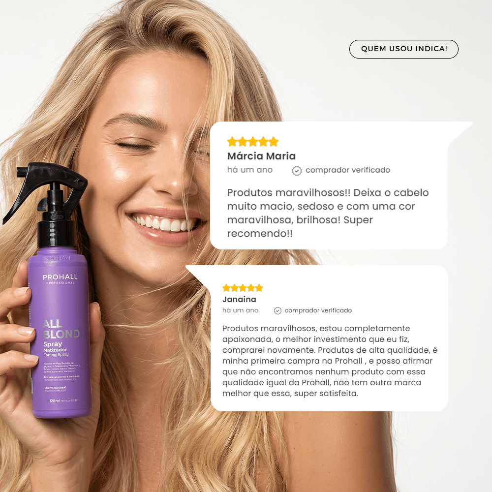 Kit Manutenção de Loiras: Nutre e Protege Sem Amarelar | All Blond - Prohall