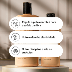 Kit Nutritivo que Disciplina e dá Vida Nova aos Fios Secos e Sem Brilho - Prohall