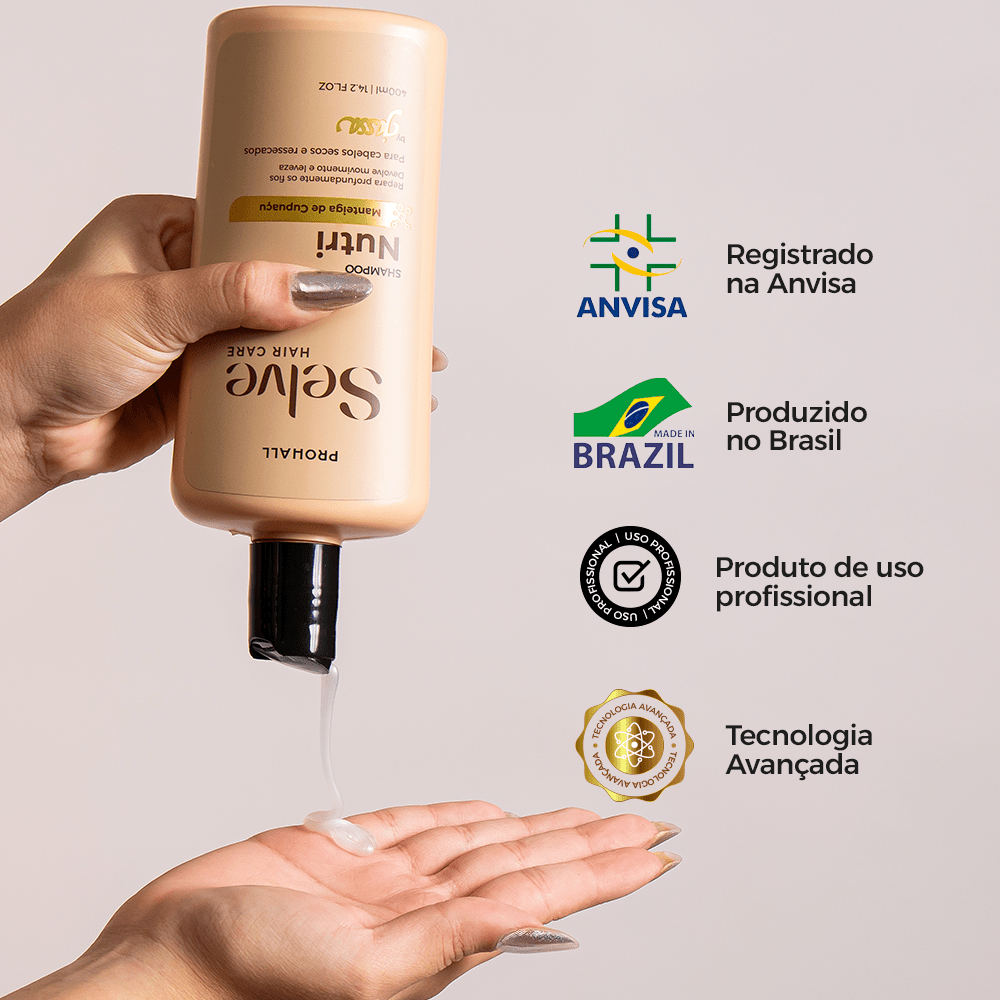 Kit Nutritivo que Disciplina e dá Vida Nova aos Fios Secos e Sem Brilho - Prohall
