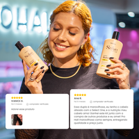 Kit Nutritivo que Disciplina e dá Vida Nova aos Fios Secos e Sem Brilho - Prohall